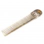 Silver Hair comb with Zodiac Horoscope Astrology Sign "Capricorn"