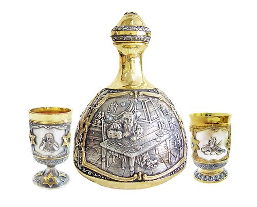 Silver Drinkware set "Jewish"