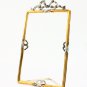 Square silver photo frame "Bow"
