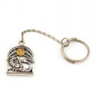 Silver Key chain with Zodiac Horoscope Astrology Sign "Scorpio"