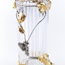 Silver and crystal vase "Frogs"