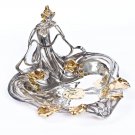 Silver Serving plate bowl "Girl"