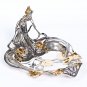 Silver Serving plate bowl "Girl"
