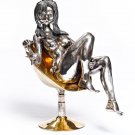 Silver Figurine "Girl on armchair"