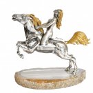 Silver Statues "Girl on horse"