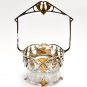 Silver plate bowl for sweets with a Handle "Campanulas"