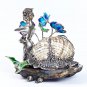 Silver statue figurine "Woman Snail"