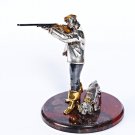 Silver Statue figurine "Hunter"