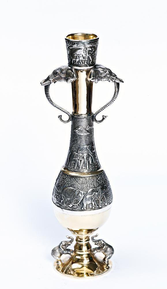 Silver vase "Elephant"