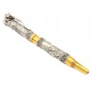 Silver Pen "Bear" with emerald
