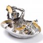 Silver ashtray "Girl playing tambourine"
