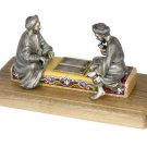 Silver statue figurine "Backgammon"