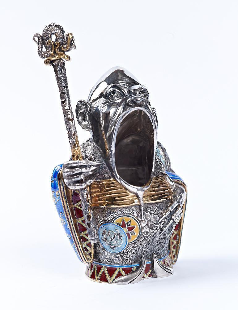 Silver ashtray "Mandarin Boss"