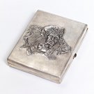 Silver cigarette case "Ukrainian hero"