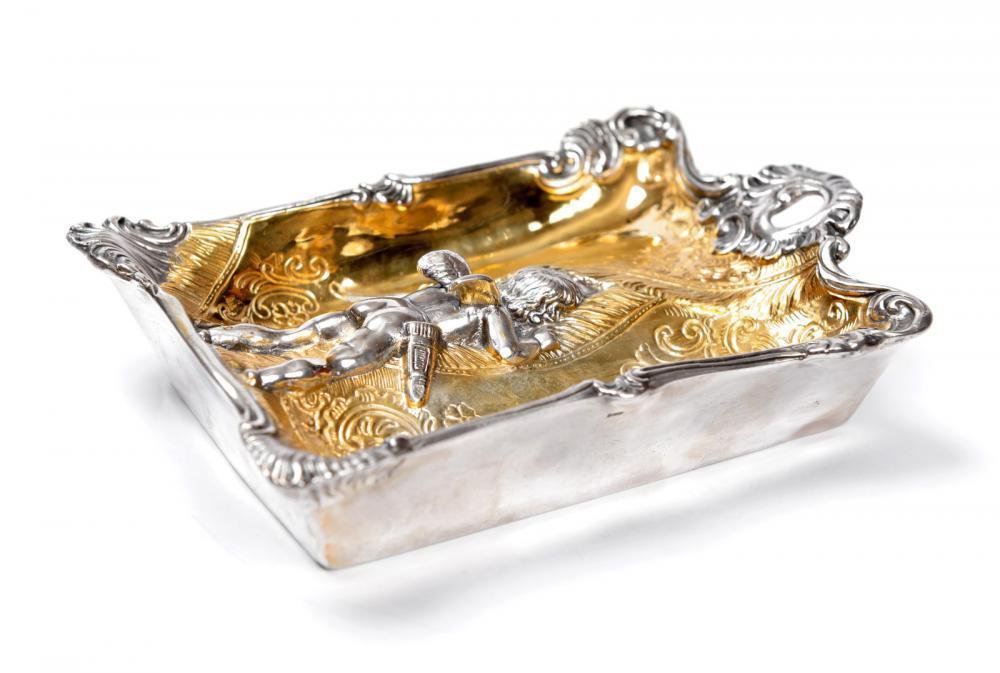Silver ashtray "Angel"