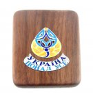 Wooden cigarette case with silver  "Ukraine"