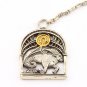 Silver Keychain with Zodiac Horoscope Astrology Sign "Capricorn"