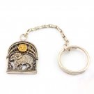 Silver Keychain with Zodiac Horoscope Astrology Sign "Aries"