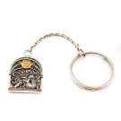 Silver Keychain with Zodiac Horoscope Astrology Sign "Virgo"