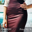 Summer midi pencil skirt