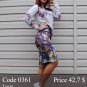 Summer midi pencil skirt