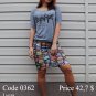 Summer midi pencil skirt