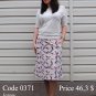 Summer midi pencil skirt