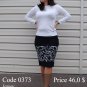 Summer midi pencil skirt
