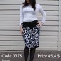 Summer midi pencil skirt