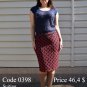 Summer midi pencil skirt