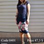 Summer midi pencil skirt