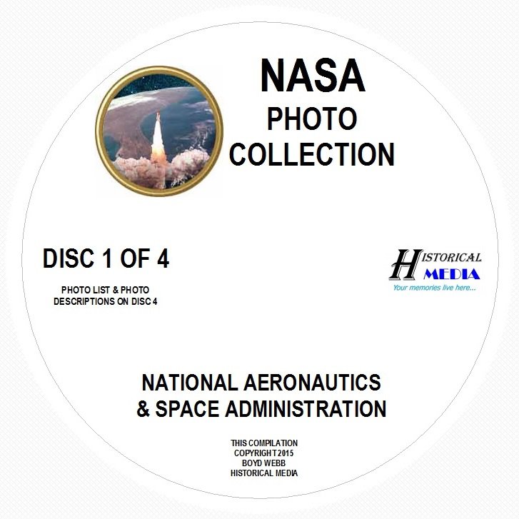 NASA PHOTO COLLECTION - 2,073 PHOTOS ON 4 CDs IN .JPG FORMAT - MOST IMAGES > 1MB