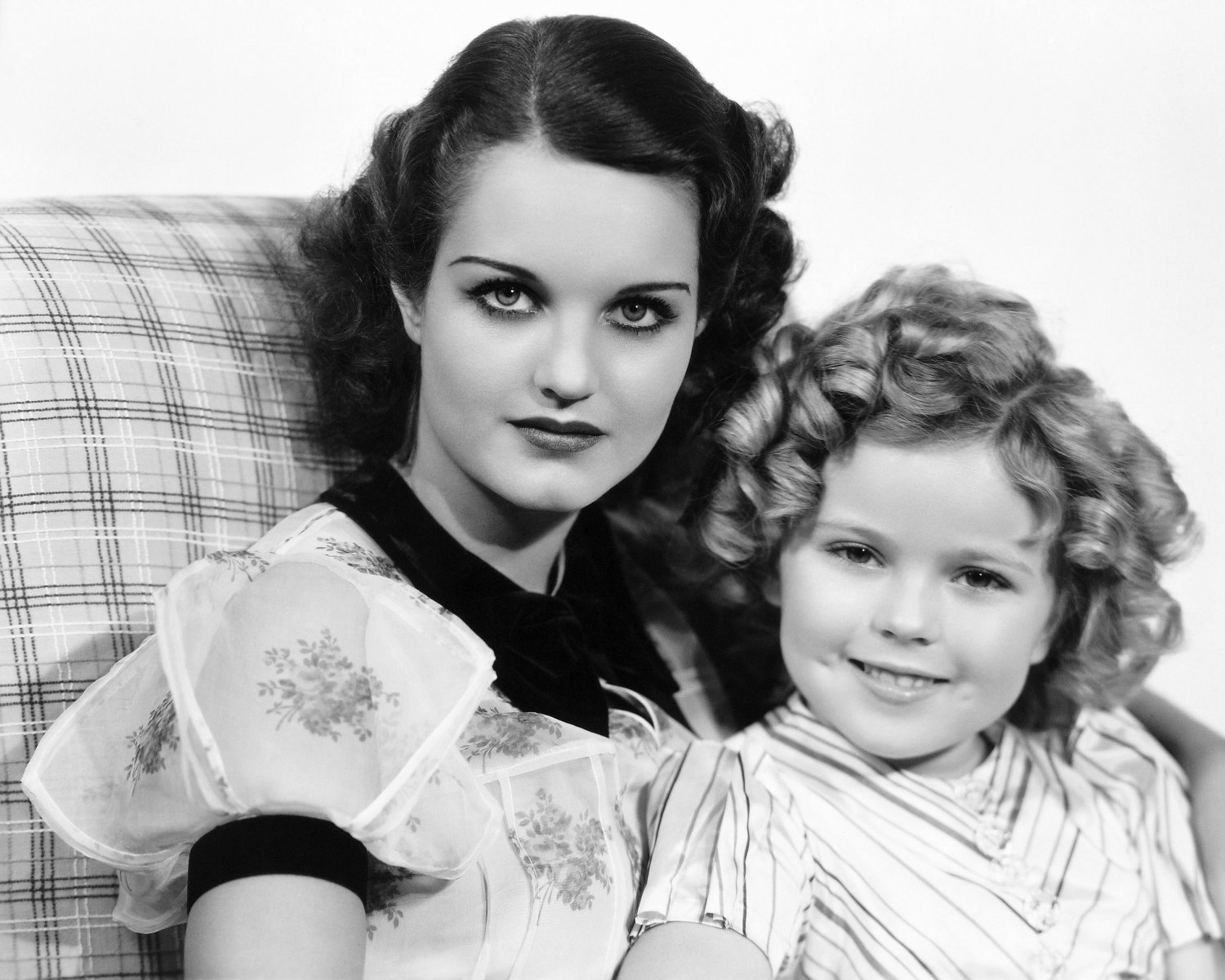 SHIRLEY TEMPLE & ROCHELLE HUDSON IN 'CURLY TOP' - 8X10 PUBLICITY PHOTO ...