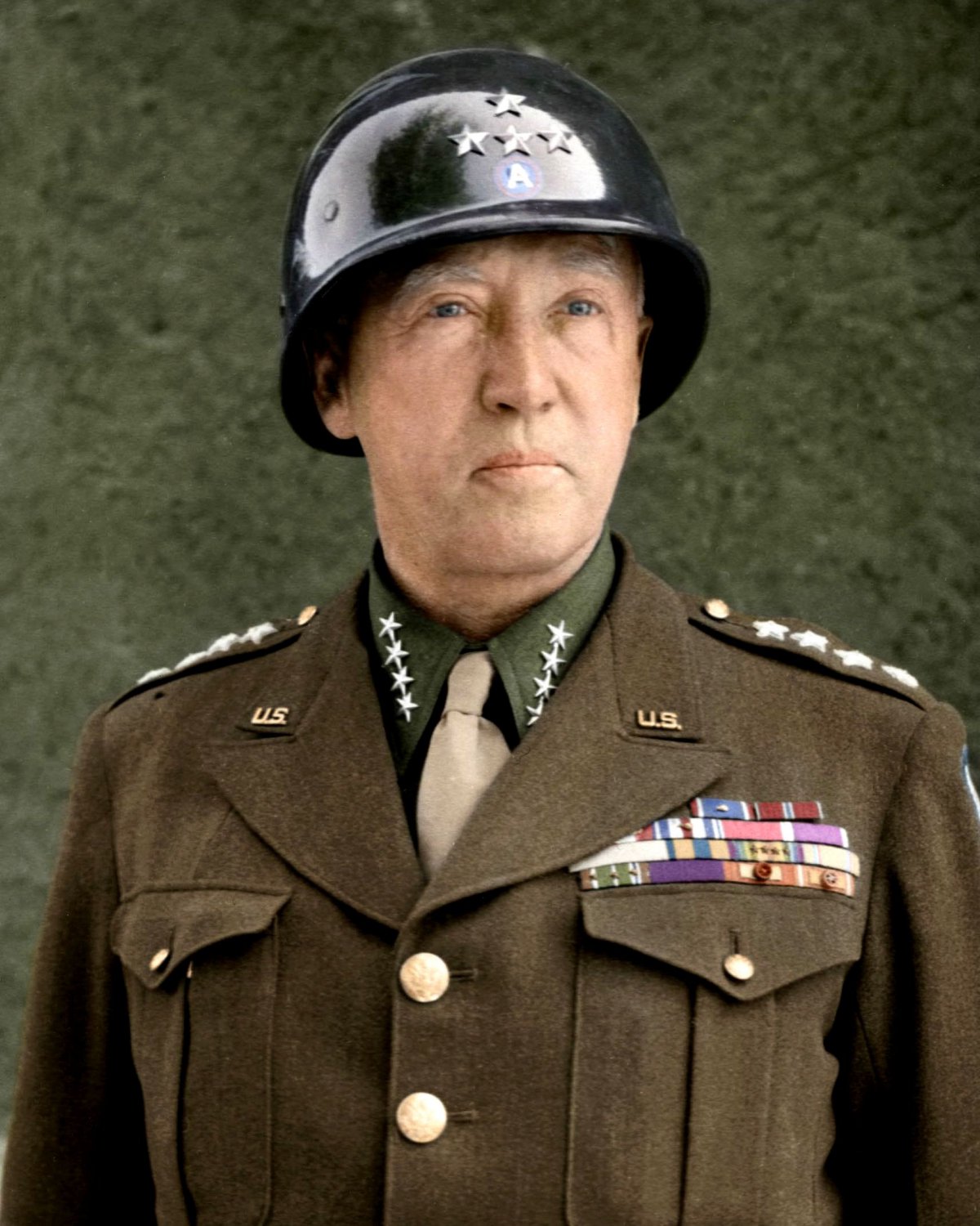 GENERAL GEORGE S PATTON IN 1945 U S ARMY 8X10 PHOTO EP 220 