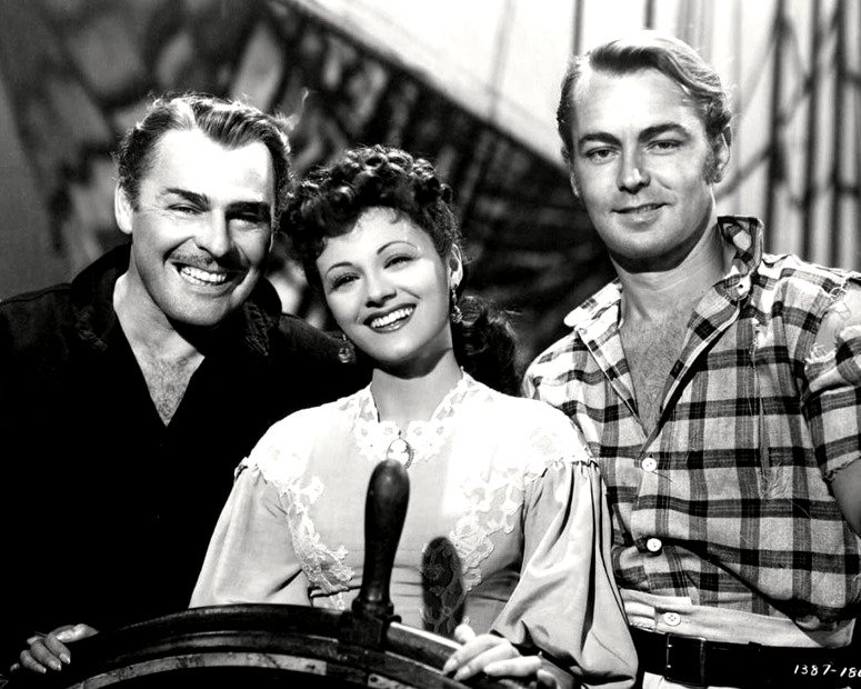 BRIAN DONLEVY AND ALAN LADD IN 'TWO YEARS BEFORE THE MAST' - 8X10 PHOTO (DA-719)