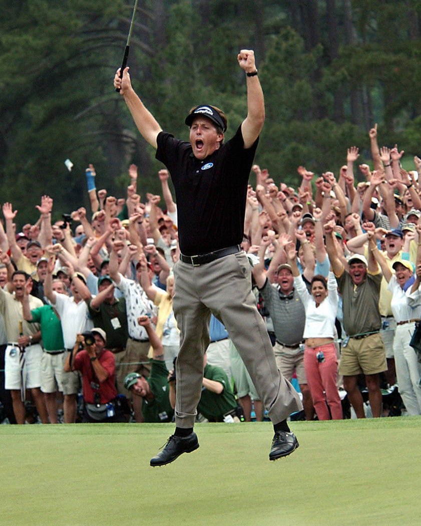 PHIL MICKELSON WINS "THE MASTERS" IN 2004 8X10 SPORTS PHOTO (AZ120)