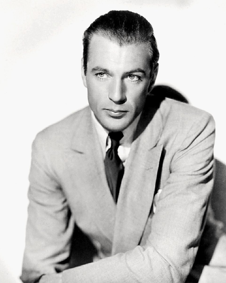 GARY COOPER LEGENDARY ACTOR - 8X10 PUBLICITY PHOTO (DA-772)