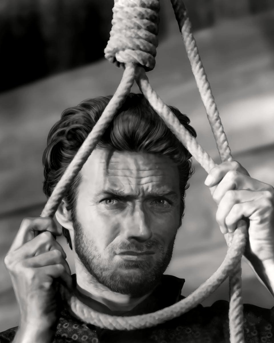 CLINT EASTWOOD IN "THE GOOD, THE BAD AND THE UGLY" 8X10 PUBLICITY PHOTO (AZ207)
