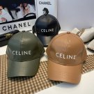 Celine leather baseball cap