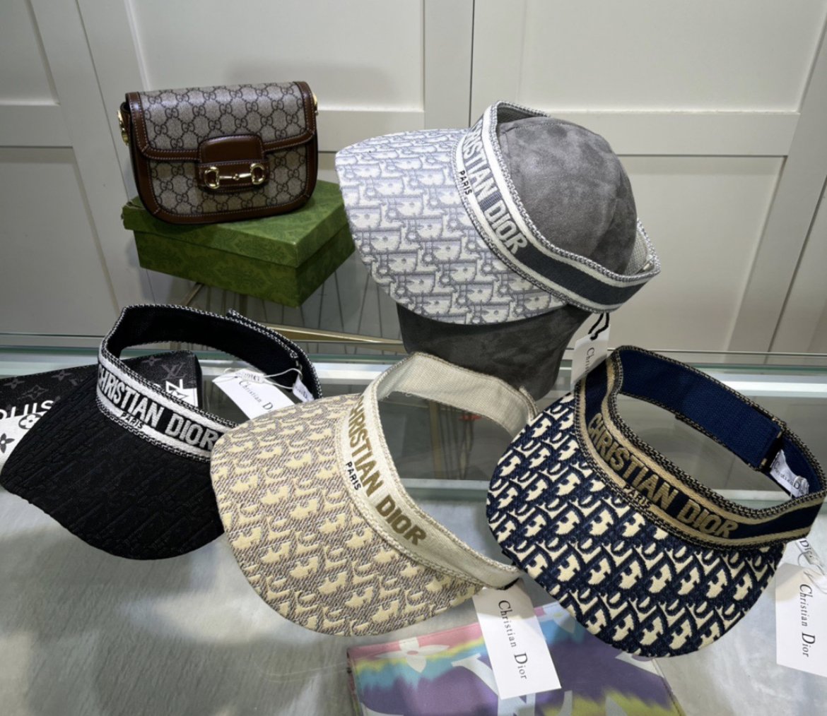 Christian Dior visor hat sun hat CD