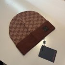 Louis Vuitton LV damier beanie hat winter brown chocolate