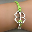 Free Shipping Clover Bracelet - Four-Leaf Lucky Clover Charm Bracelet