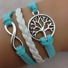 Free Shipping Infinity Tree Charm Bracelet for Girls