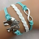 free shipping infinity elephant bracelet