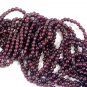 3.5-4mm Almandine Garnet Rounds Strand