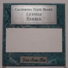 Teal Marble Plaque Silver/Green