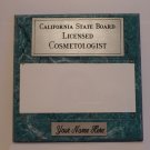 Teal Marble Plaque Silver/Black