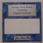 Blue Marble Plaque Silver/Blue