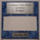 Blue Marble Plaque Silver/Green