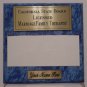 Blue Marble Plaque Gold/Black